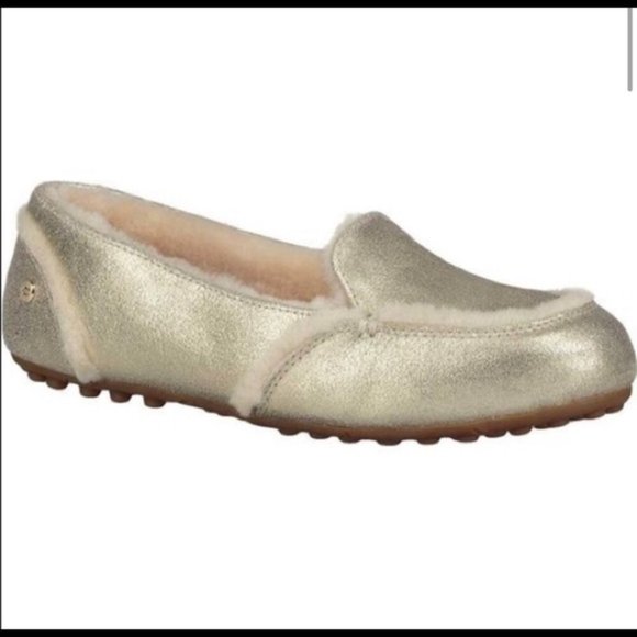 UGG Shoes - Ugg Hailey Metallic Slippers-GOLD